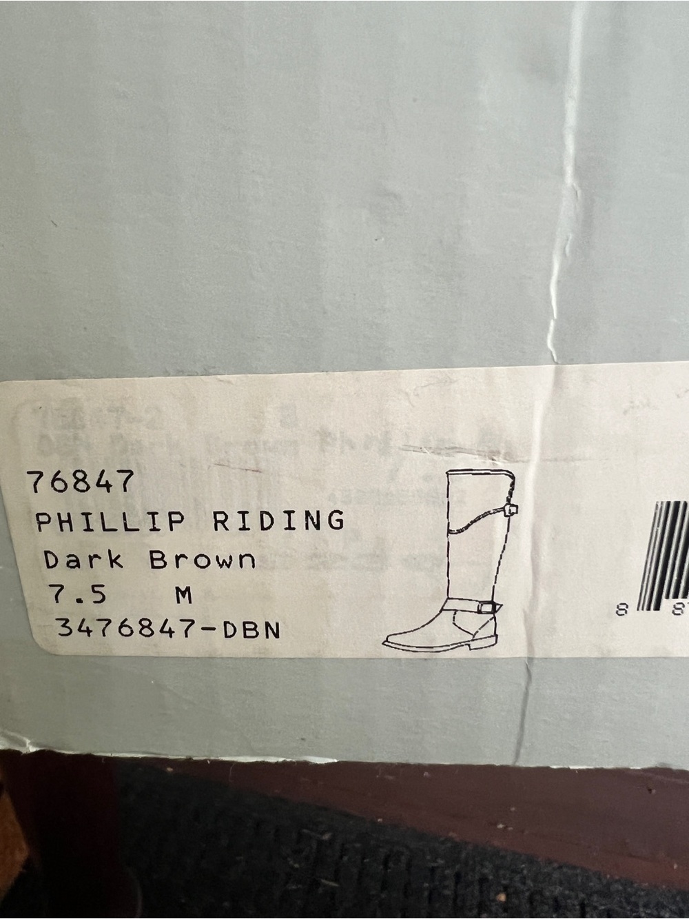 Frye Dark Brown Leather Tall Riding Boots with Buckle - Picture 8 of 8